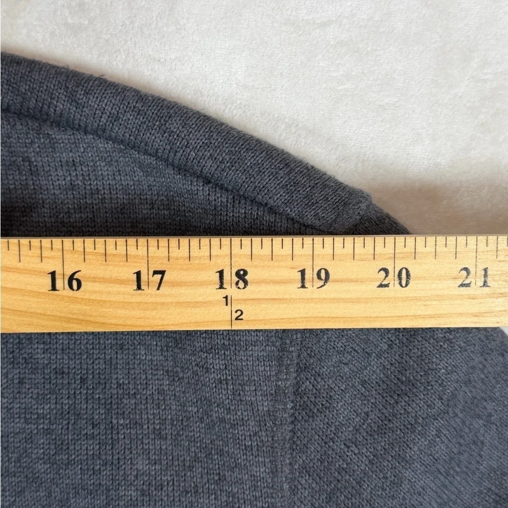 L.L. Bean Men's XL Reg Slightly Fitted Charcoal Fleece Performance Jacket Logo